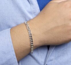 Alternative view of Silbernes Herrenarmband