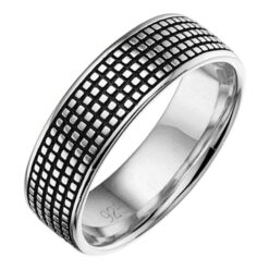 Silberner Herrenring