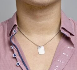 Alternative view of Silberner Dogtag-Anhänger