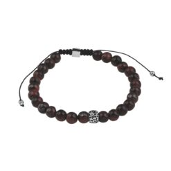 Alternative view of Perlenarmband rot Tigerauge 6,5 mm 19 - 26 cm