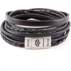 Lederarmband für Männer - Personalisiert mit Gravur