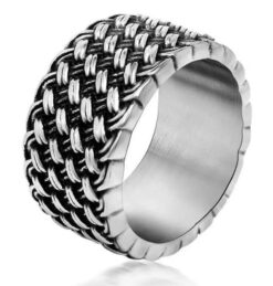 Ring aus rostfreiem Stahl