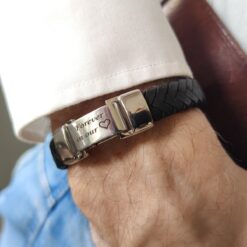 Alternative view of PU-Lederarmband mit personalisiertem Verschluss