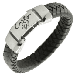 PU-Lederarmband mit personalisiertem Verschluss