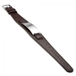 Alternative view of Breites PU Leder Herrenarmband mit Gravur
