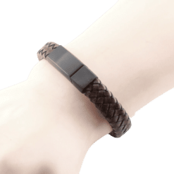 Alternative view of Gravierbares PU-Lederarmband - mit personalisierter Gravur auf dem Verschluss