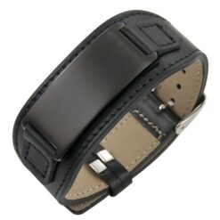 Alternative view of PU-Lederarmband mit Gravurplatte - Personalisiert & stilvoll