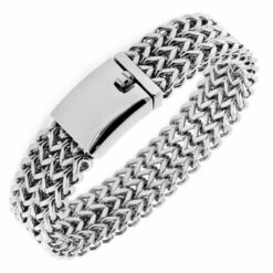 Alternative view of Gravierbares Stahlarmband - Luxuriöses Herrenarmband aus Edelstahl