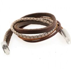 Alternative view of Doppeltes Lederarmband - Handgefertigt & Personalisiert