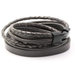 Alternative view of Leder-Wickelarmband