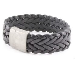 Alternative view of Strapazierfähiges geflochtenes Lederarmband - Gravur auf robuster Schließe