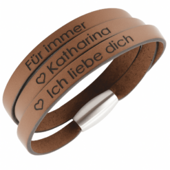 Leder-Wickel-Armband für Herren