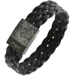 Nappalederarmband mit Fingerabdruck - Luxus & Personalisierter Schmuck