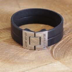Alternative view of Armband mit Ledergravur - Robustes & persönliches Geschenk