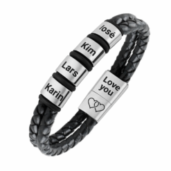 Ringe Herrenarmband mit Namen des Kindes