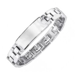 Alternative view of Gravierbares Edelstahlarmband - Hochglänzendes Herrenarmband mit Name oder Datum