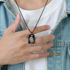 Alternative view of Herrenhalskette mit Fingerabdruck