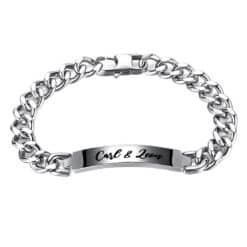 Edelstahl-Gravurarmband für Männer - stilvoll und personalisiert