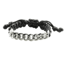 Alternative view of Robustes, verstellbares Herrenarmband aus Edelstahl