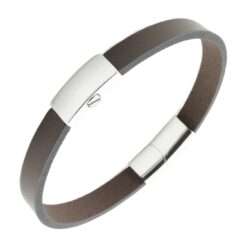 Lederarmband Asche Unisex - Personalisierter Erinnerungsschmuck mit Gravur