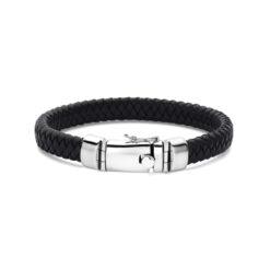 Herren Lederarmband - Silberne Schließe - Klassisch & zeitlos für Männer