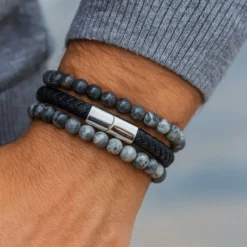Alternative view of PU Lederarmband mit Gravur - Personalisiertes Geschenk für Ihn